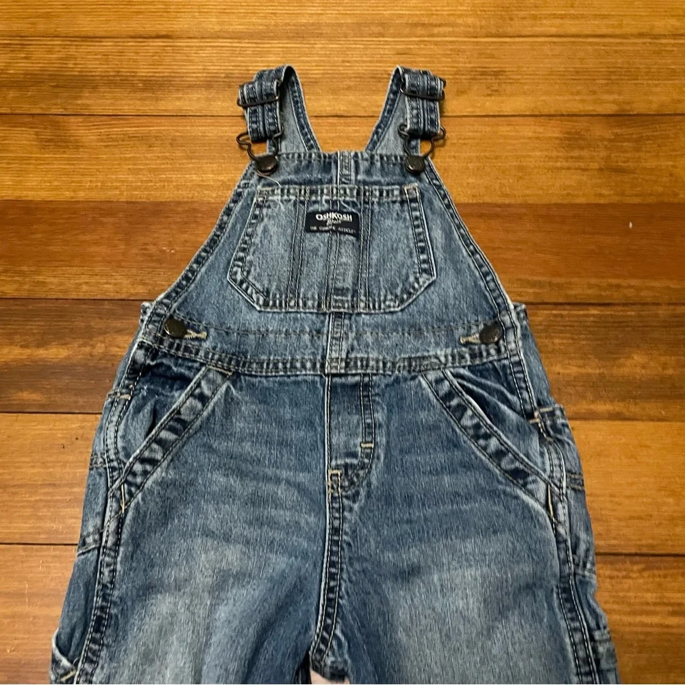 OshKosh B'gosh Blue Denim Kids Overalls Size 24 Months
